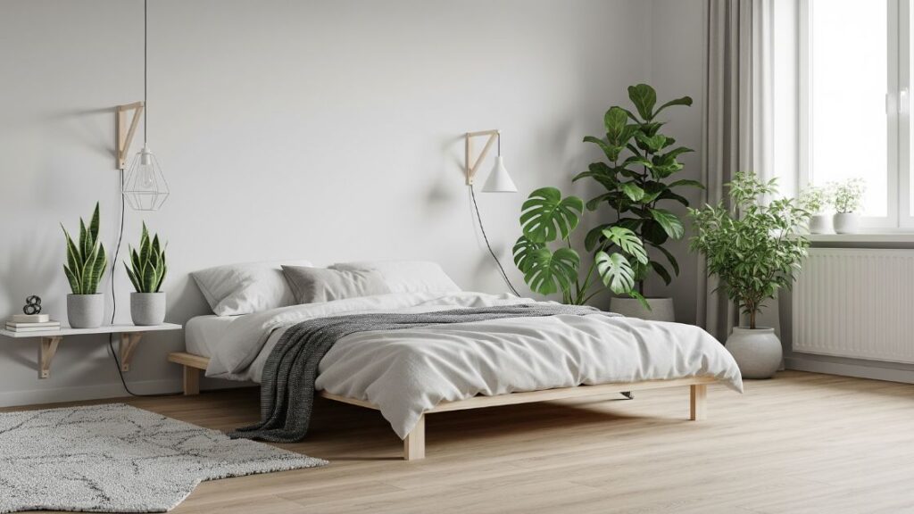 PVC vloer slaapkamer scandinavisch