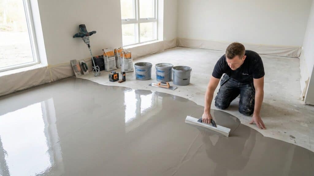 PVC vloer egaliseren