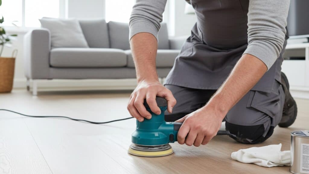 Verkleuring PVC vloer verwijderen