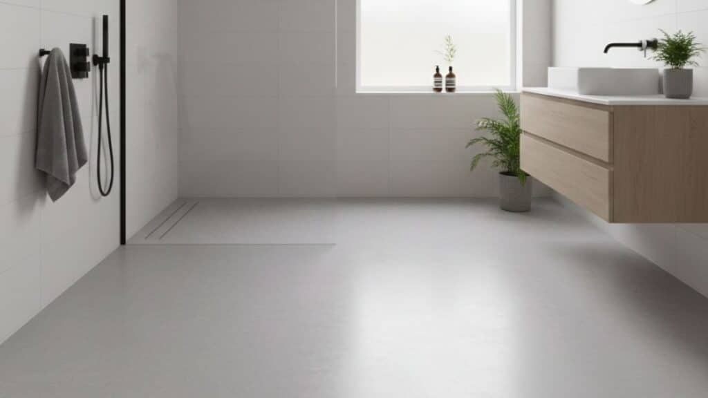 PVC vloer in badkamer