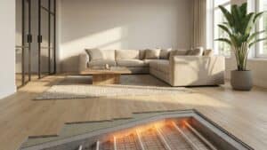 Warmteweerstand van een PVC vloer in combinatie met vloerverwarming