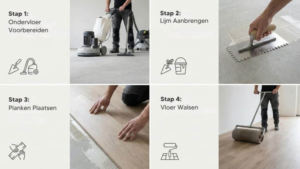 Stappenplan PVC vloer plakken