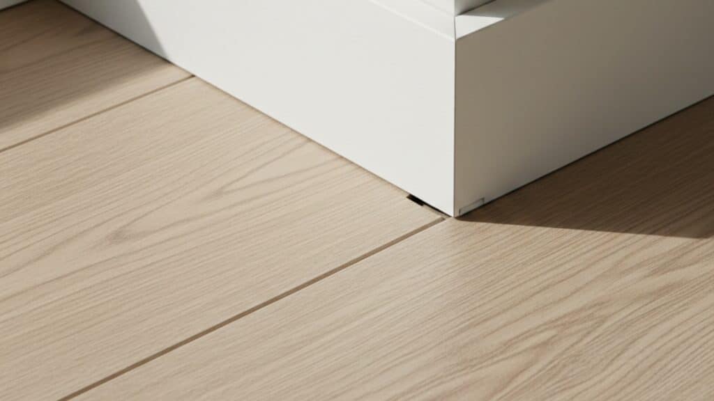 Uitzetvoeg bij PVC vloer voorkomt problemen door werking