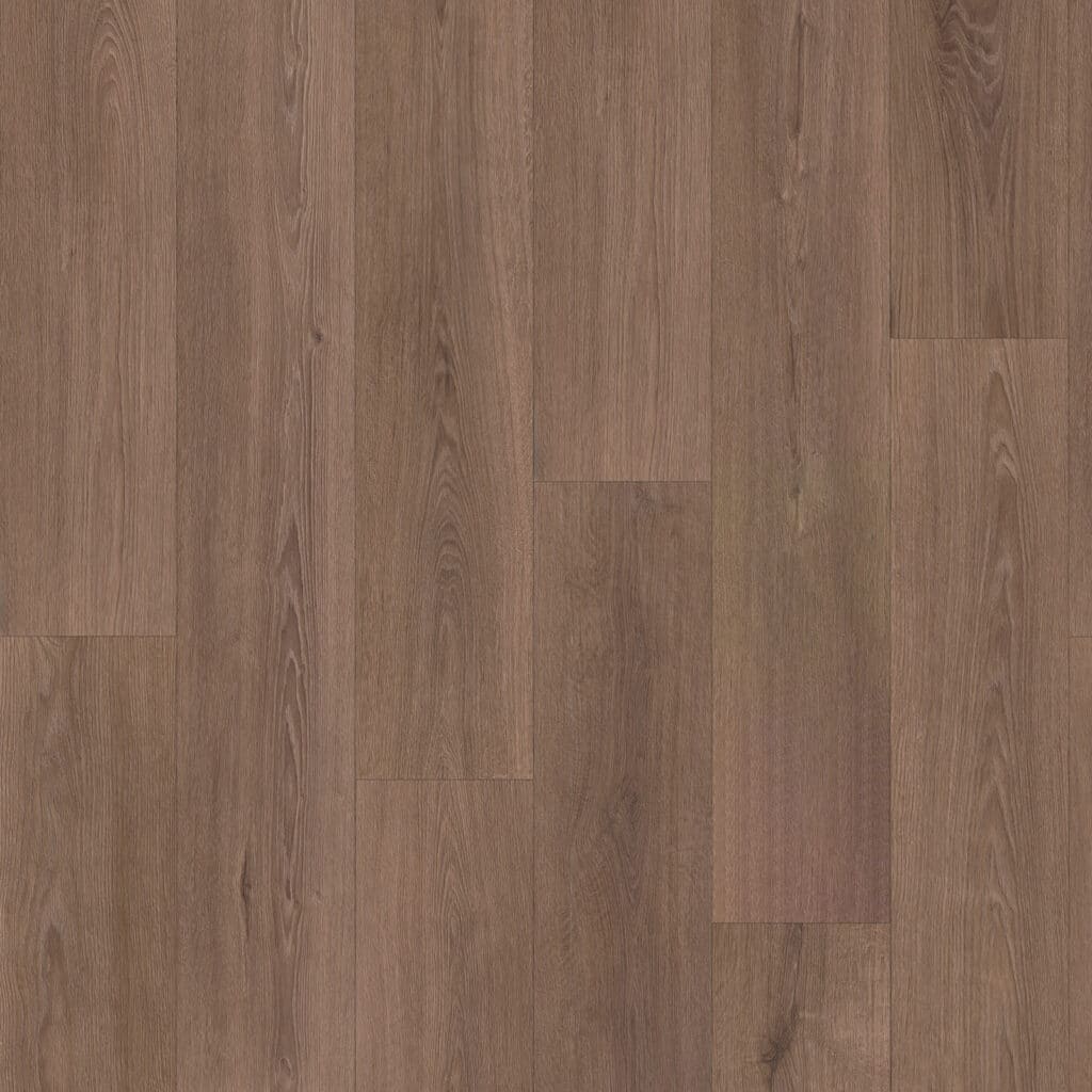 Bovenaanzicht van de donkere eiken vloerplanken met lichte nerven in kleur 9050 van de Viva Floors Mayfair collectie