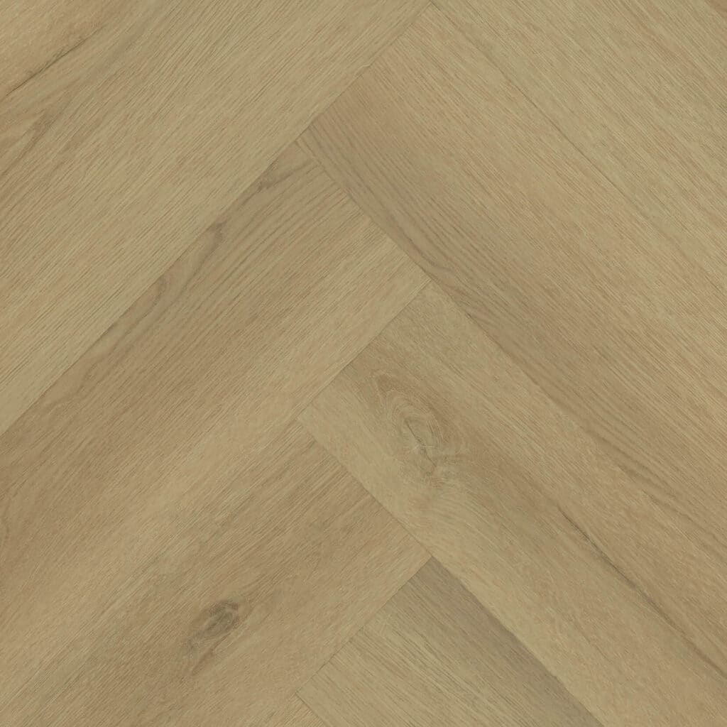 Bovenaanzicht van de Gelasta Sierra Visgraat 2103 Natural PVC vloer