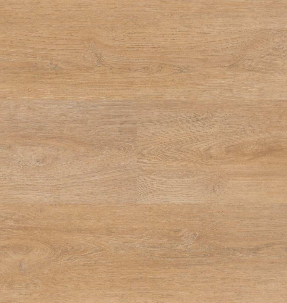 Bovenaanzicht van de Hebeta Charente 5467 PVC vloer in warm honingkleurig eiken